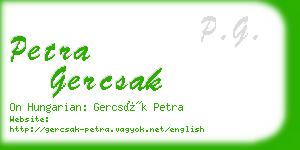 petra gercsak business card